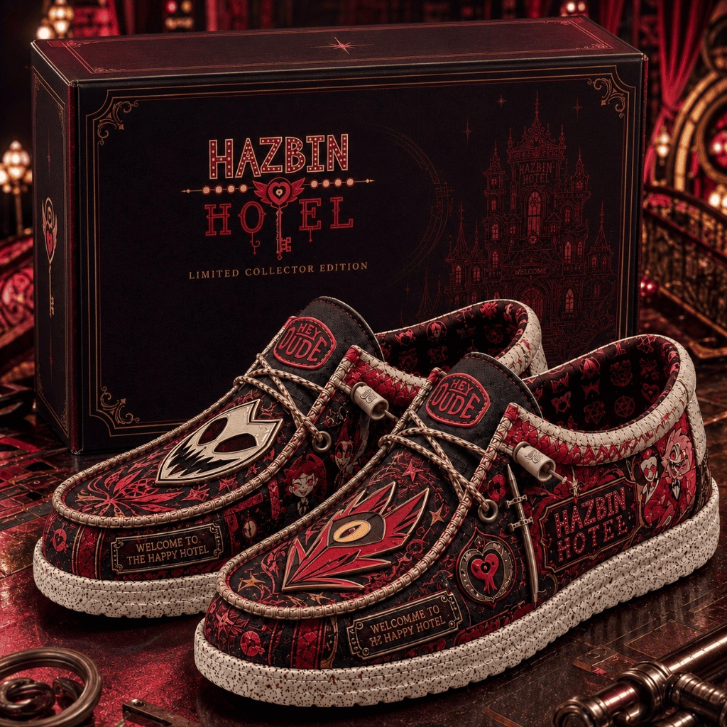 Hazbin Hotel Merch Welcome To The Happy Hotel Shoes Presents For Brother - Merchluma