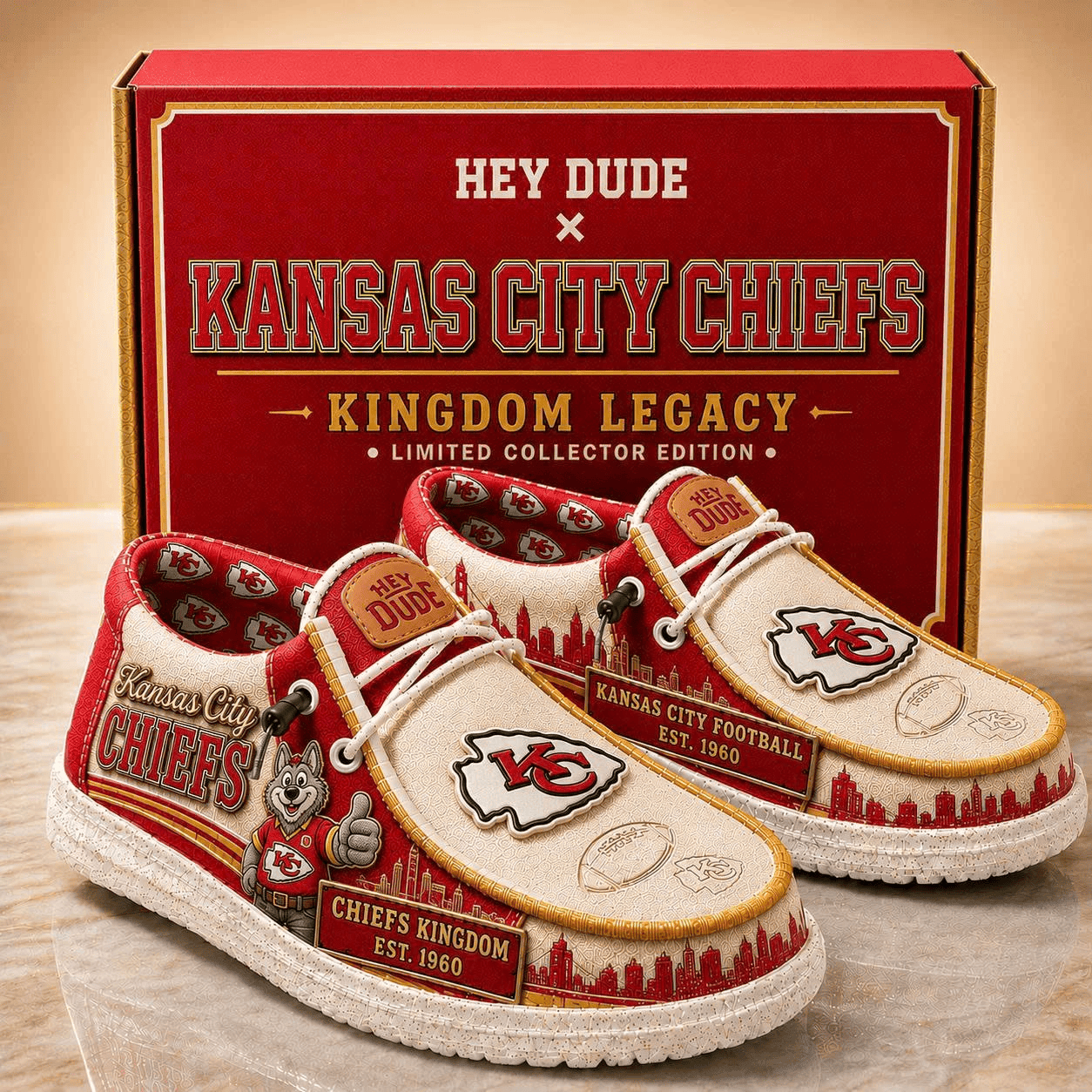 Kansas City Chiefs Kingdom Legacy Shoes Chiefs Merch Best Gifts For Football Fans - Merchluma