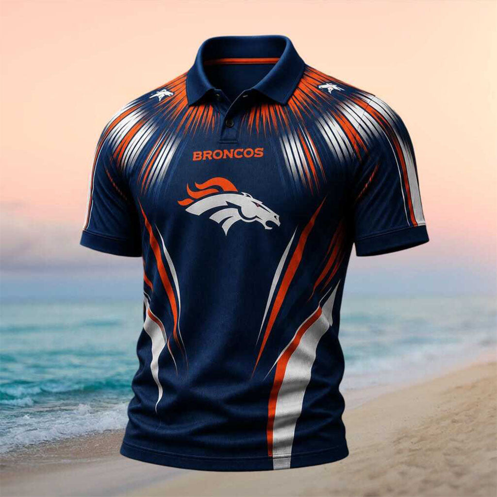 Denver Broncos Horse Mascot Polo Shirt Denver Broncos Merch Gift For Football Fans - Merchluma