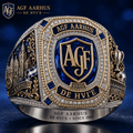 AGF Aarhus De Hvi'e Since 1880 Ring Aarhus Gymnastikforening Merch Gifts For Him - Merchluma