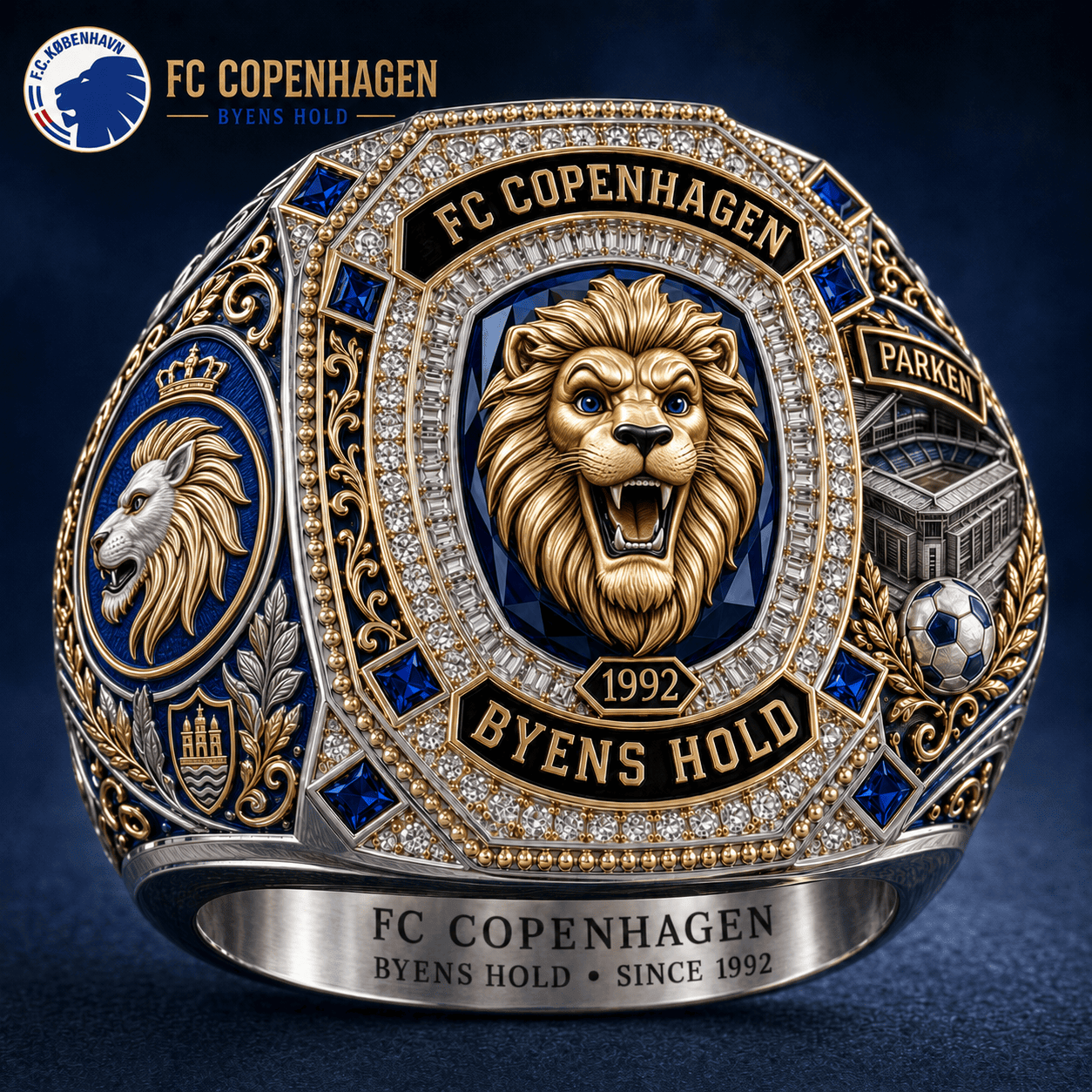 FC Copenhagen Byens Hold Since 1992 Ring FC Copenhagen Merch Gifts For Football Fan - Merchluma