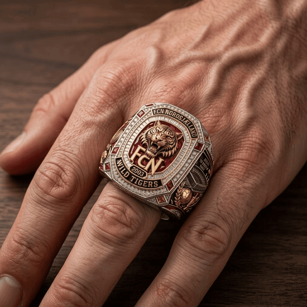 FC Nordsjaelland Wild Tigers Since 2003 Ring FC Nordsjaelland Merch Gifts For Football Fan - Merchluma