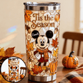 Personalized Mouse Tis The Season Tumbler Autumn Cartoon Character Cap Gifts For BFF - Merchluma