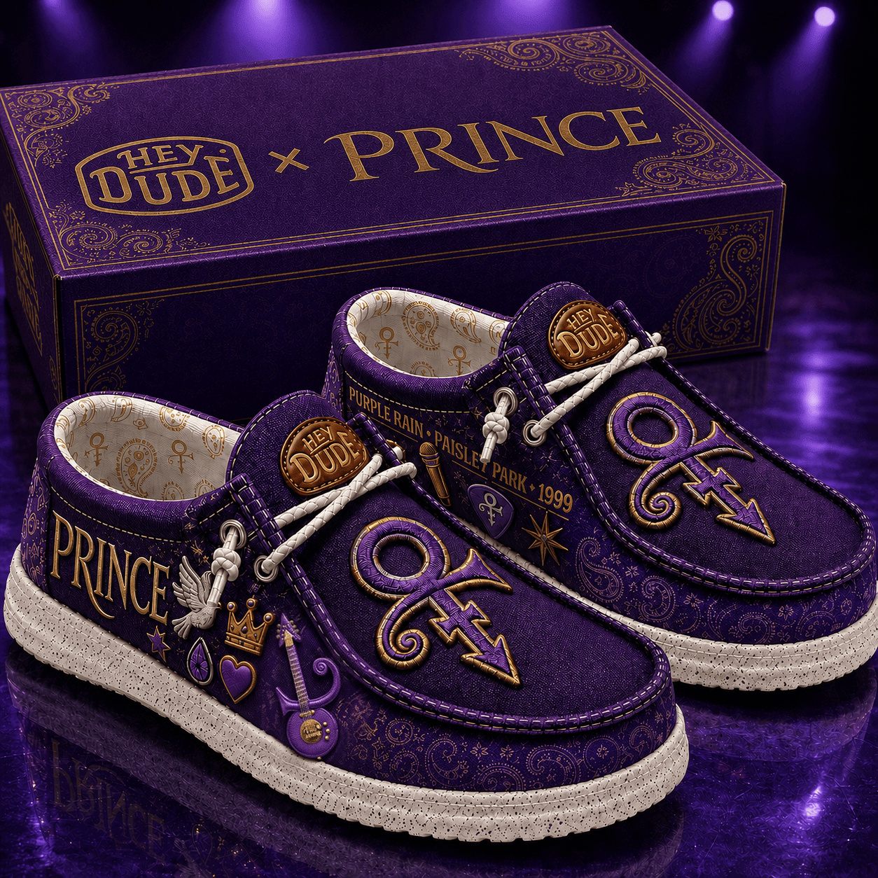Prince Purple Rain Paisley Park 1999 Shoes Prince Merch Gift For Friends - Merchluma