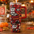 Georgia Bulldogs Sic'em It's Spooky Season Tumbler Bulldogs Merch Halloween Gift Ideas - Merchluma