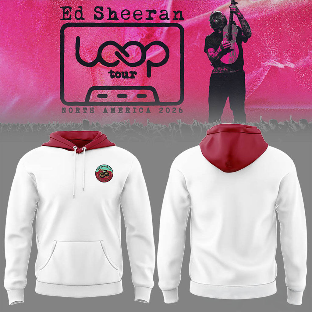 Ed Sheeran Loop Tour North American 2026 Hoodie Ed Sheeran Merch Gift For Music Lovers - Merchluma