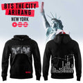 BTS The City Arirang World Tour 2026 In New York City Black Hoodie Collection BTS Tour Merch - Merchluma