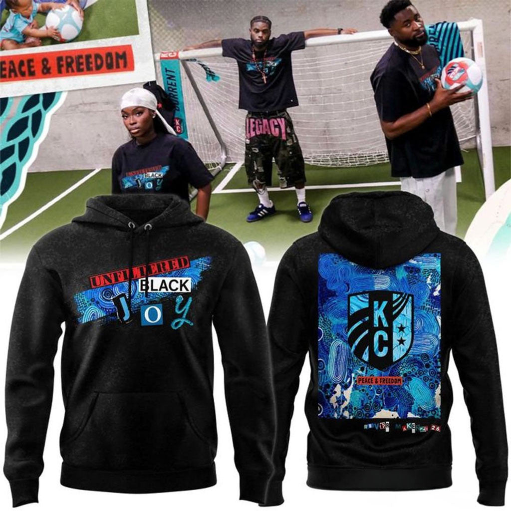 Kansas City Current Peace And Freedom Black Joy Hoodie 2026 KC Current Merch Gift For Fans - Merchluma