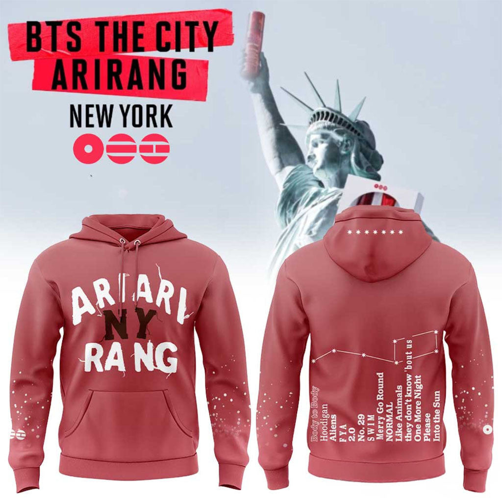 BTS The City New York Tour 2026 Hoodie BTS World Tour Merch Arirang Gift For Music Lovers - Merchluma