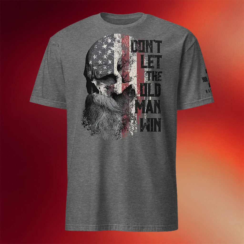 1 Nation Design Merch 2026 Dont Let The Old Man Win T-Shirt Unique Gifts For Dad - Merchluma