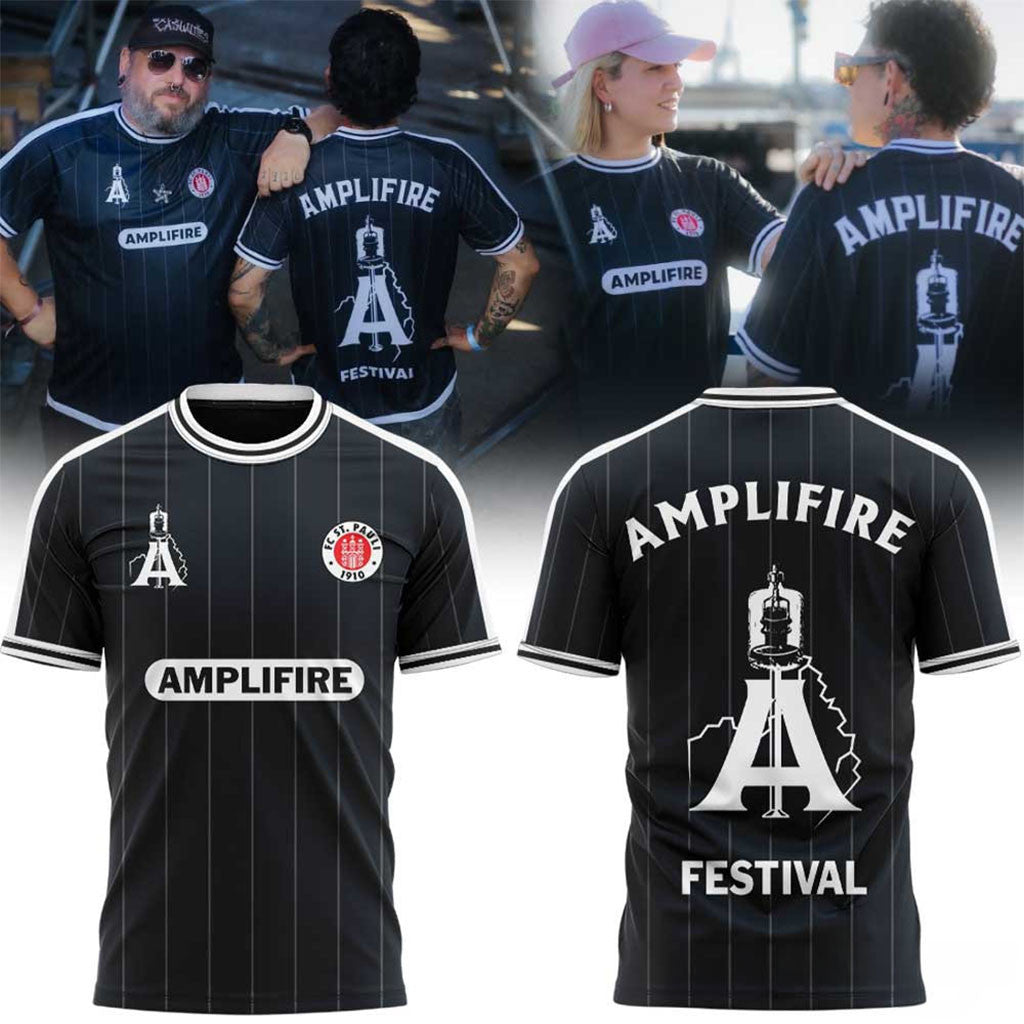 FC St Pauli X Amplifire Festival T-Shirt FC St Pauli Merch Gift Ideas For Husband - Merchluma