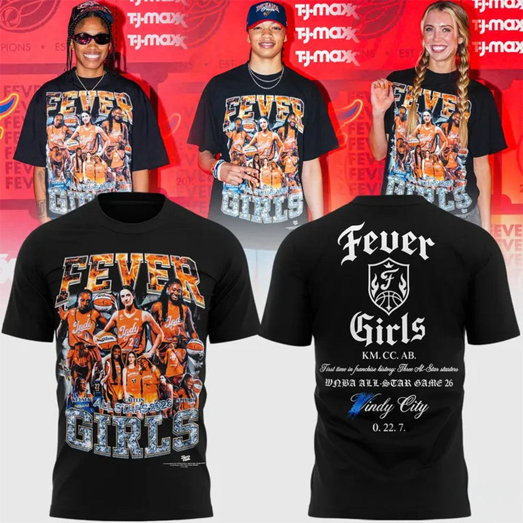 Indiana Fever Girls All Stars 2026 Windy City T-Shirt Indiana Fever Merch Basketball Fan Gifts - Merchluma
