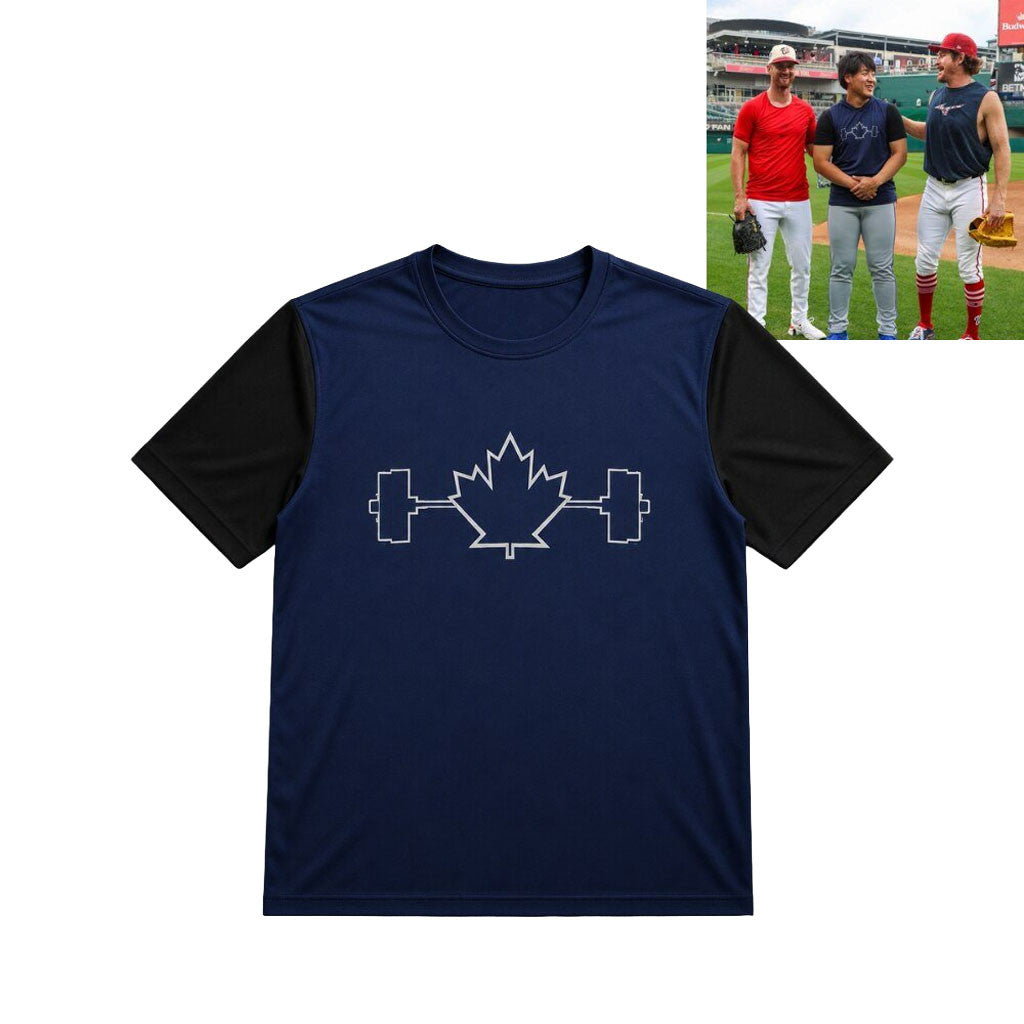 Kaz Toronto Blue Jays Maple Leaf Weightlifting Shirt 2026 Blue Jays Merch Gift For Husband - Merchluma