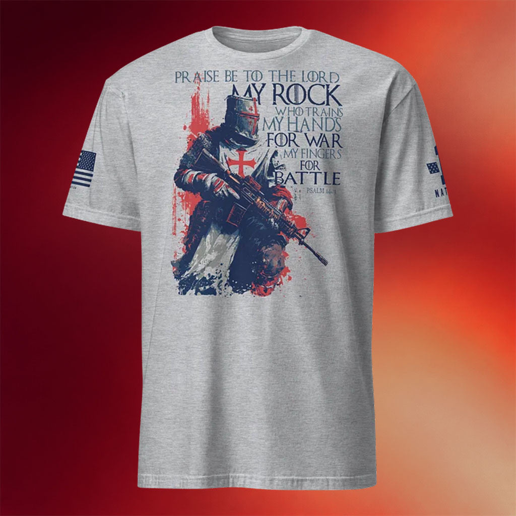 1 Nation Design Merch 2026 Templar Battle T-Shirt Patriotic Shirt Gift For Fathers - Merchluma
