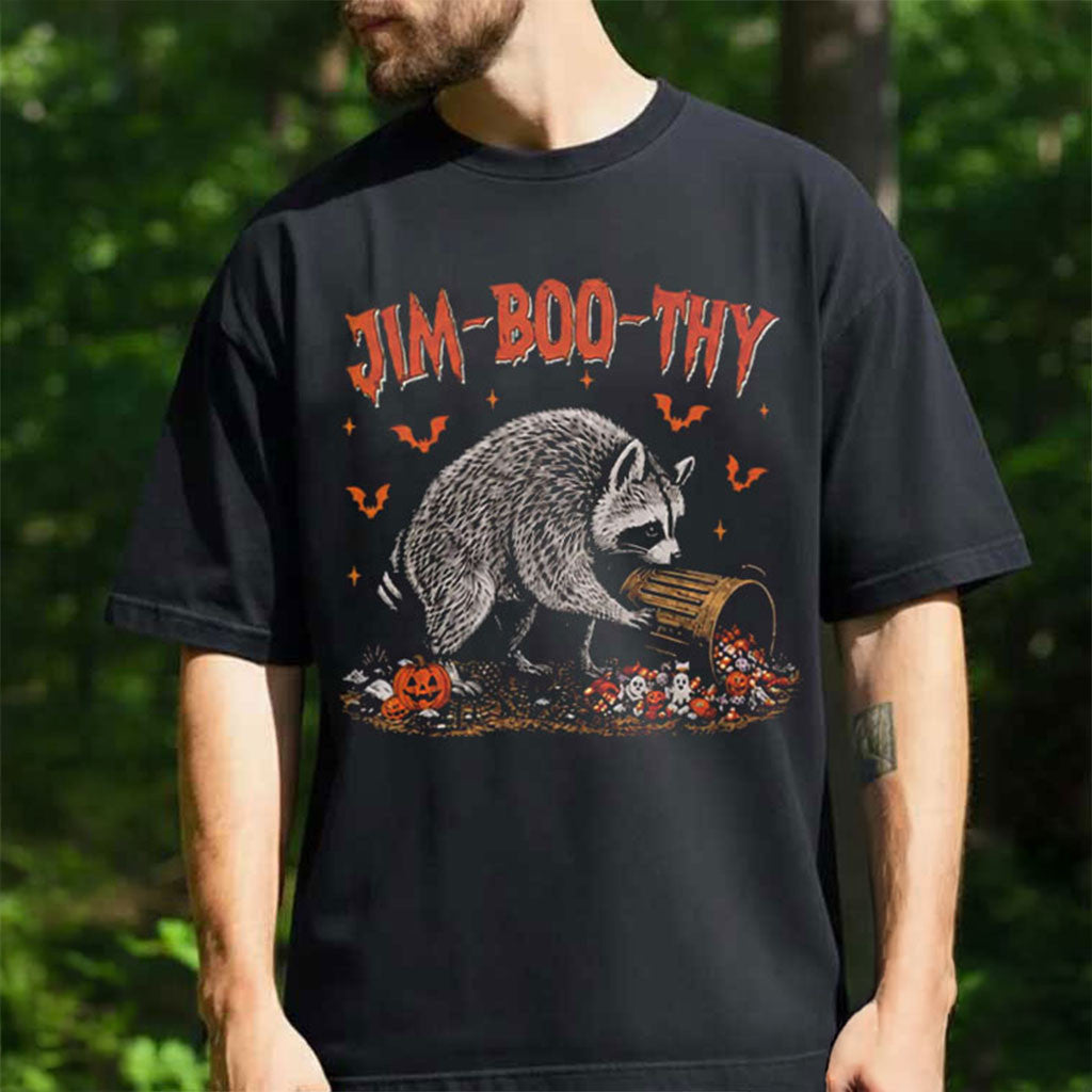 Halloween Jimothy Raccoon Jim Boo Thy Meme T-Shirt Funny Shirt Gift For Halloween - Merchluma