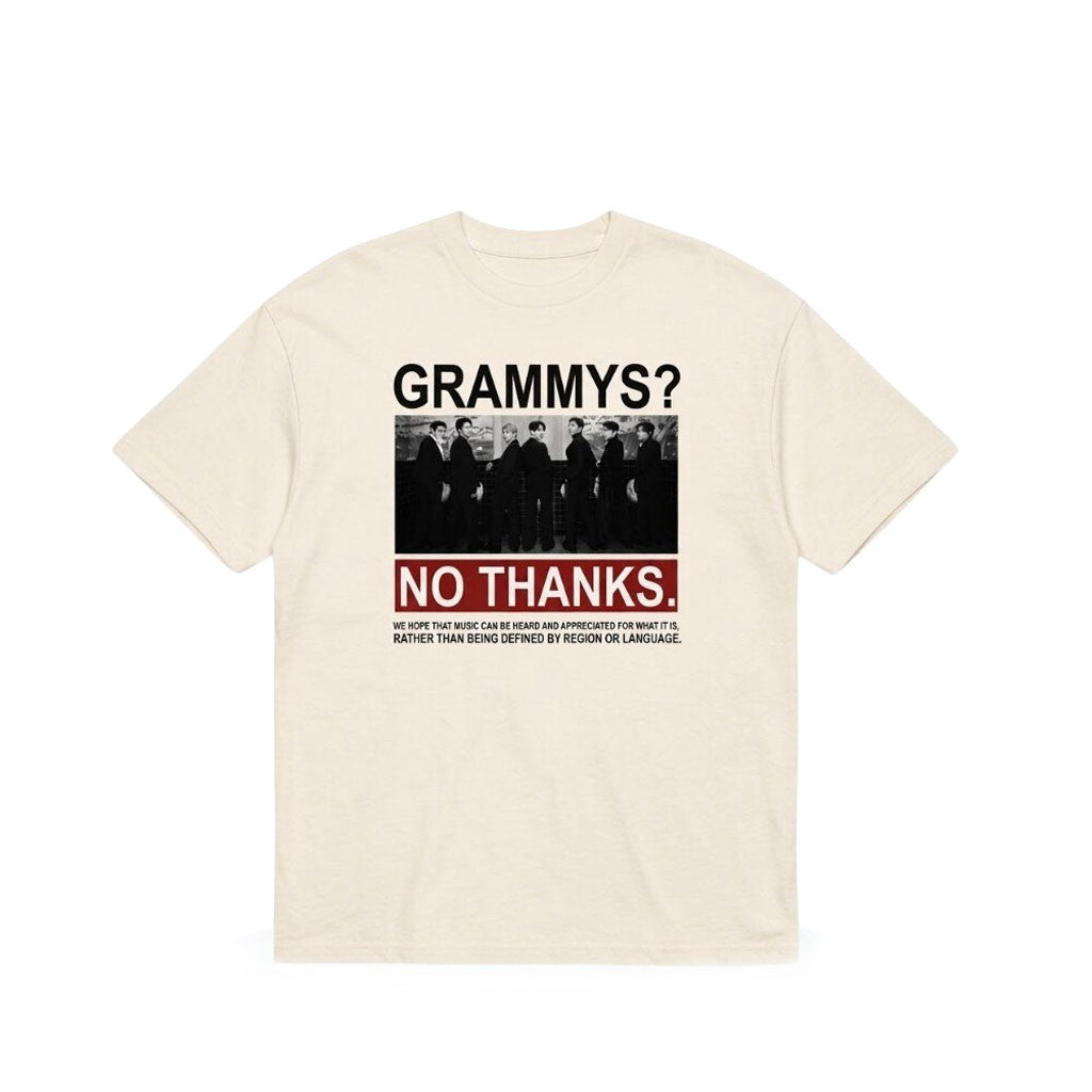 Viral Music Over Awards Statement Shirt 2026 Grammys No Thanks T-Shirt BTS Merch Fan Gifts - Merchluma