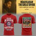 Noah Kahan Great Divide Tour 2026 At Washington Nationals Red T-Shirt Noah Kahan Merch Fan Gift - Merchluma