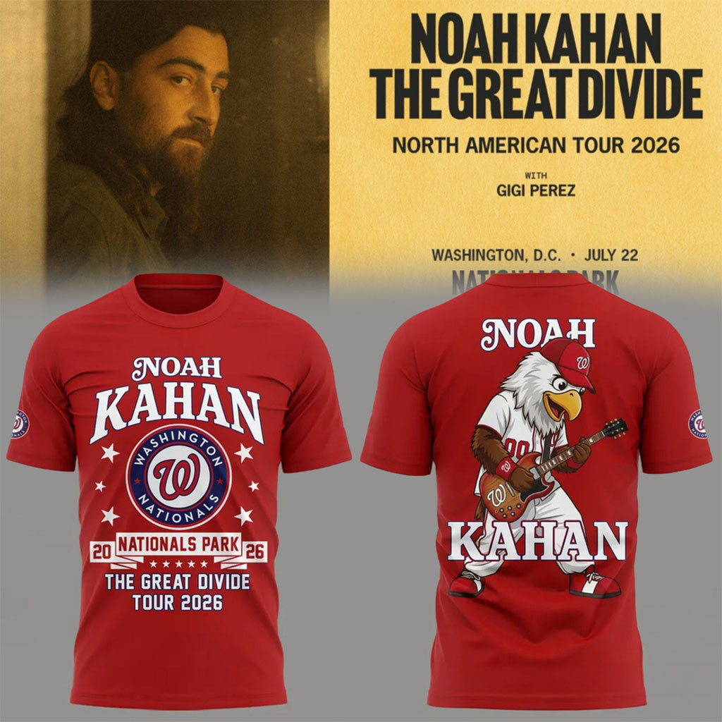 Noah Kahan Nats Park The Great Divide Tour 2026 T-Shirt Noah Kahan Merch Music Lover Gifts - Merchluma