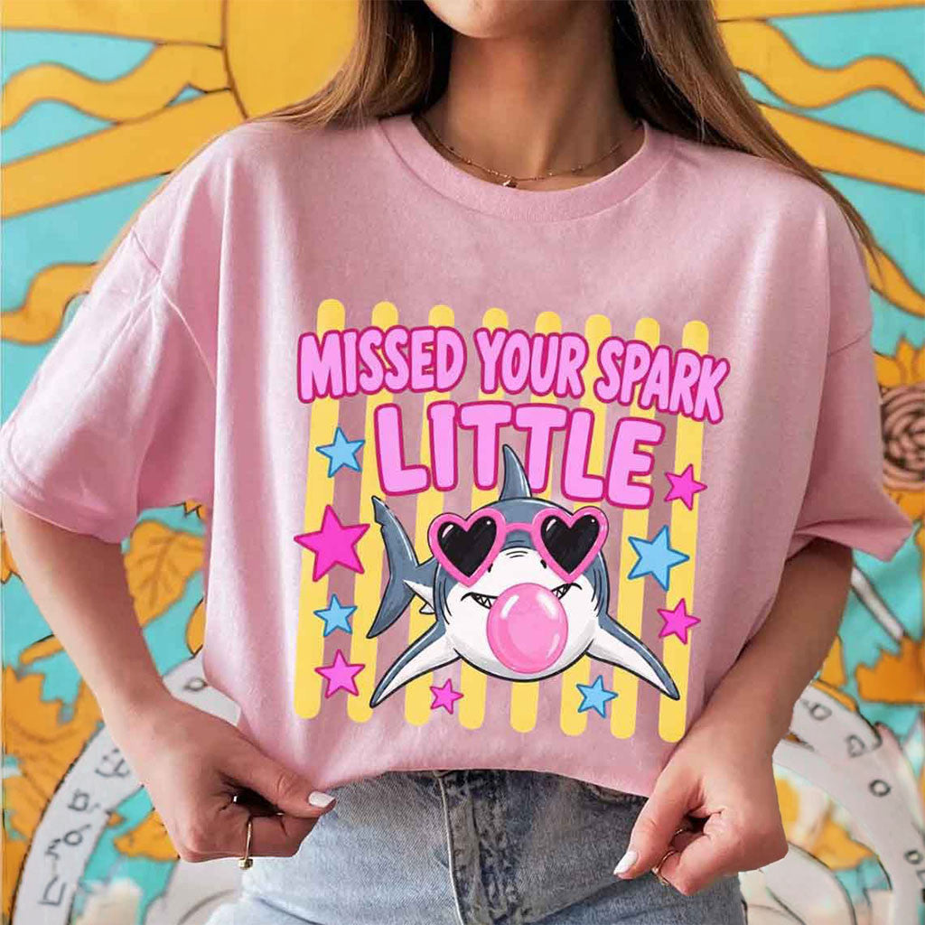 Missed Your Spark Little Shark T-Shirt Back To School Shirt Cute Gift For Teacher - Merchluma
