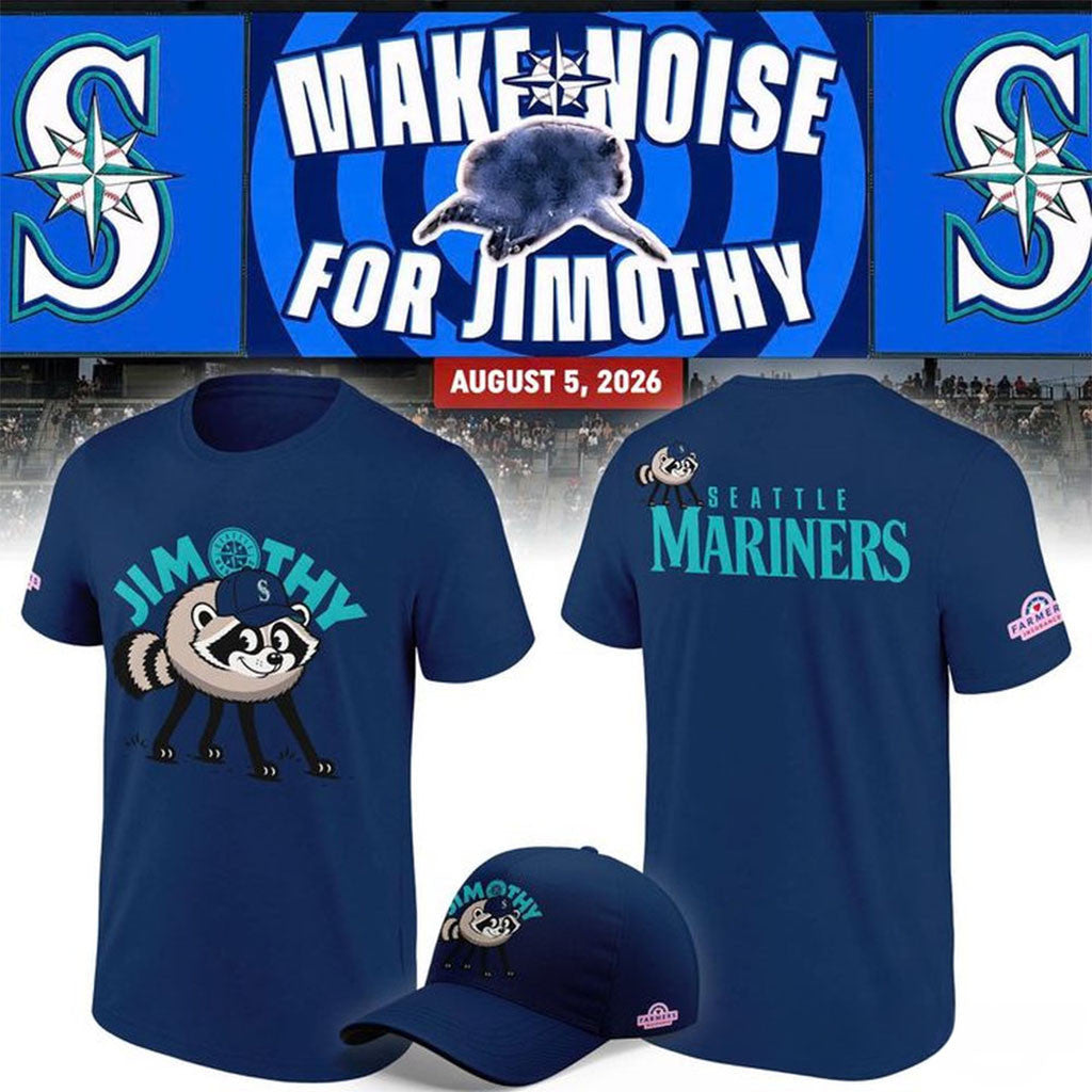 Seattle Mariners X Jimothy T-Shirt 2026 Seattle Mariners Merch Present For Baseball Lovers - Merchluma