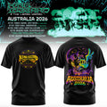 King Gizzard And The Lizard Wizard Merch Australia Tour 2026 T-Shirt Presents For Rock Lovers - Merchluma