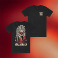 The Amity Affliction Merch 2026 The Amity Affliction White Tiger Black T-Shirt Bleed Shirt - Merchluma