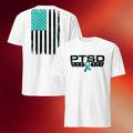1 Nation Design Merch 2026 PTSD Supporting The Fight T-Shirt White Patriotic Gift Ideas - Merchluma