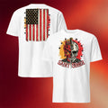 1 Nation Design Merch 2026 Saint Sinner T-Shirt White USA Flag Shirt Patriotic Gift Ideas - Merchluma