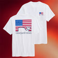 Vineyard Vines Merch 1776 To 2026 Flag T-Shirt White Patriotic Shirt Gift For Fathers - Merchluma