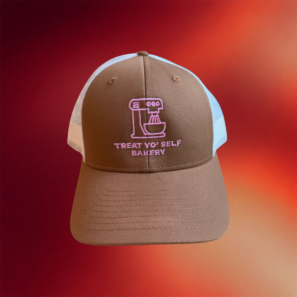 TrashyQweenz Merch 2026 Stand Mixer Embroidered Treat Yo Self Bakery Trucker Hat Best Gifts - Merchluma