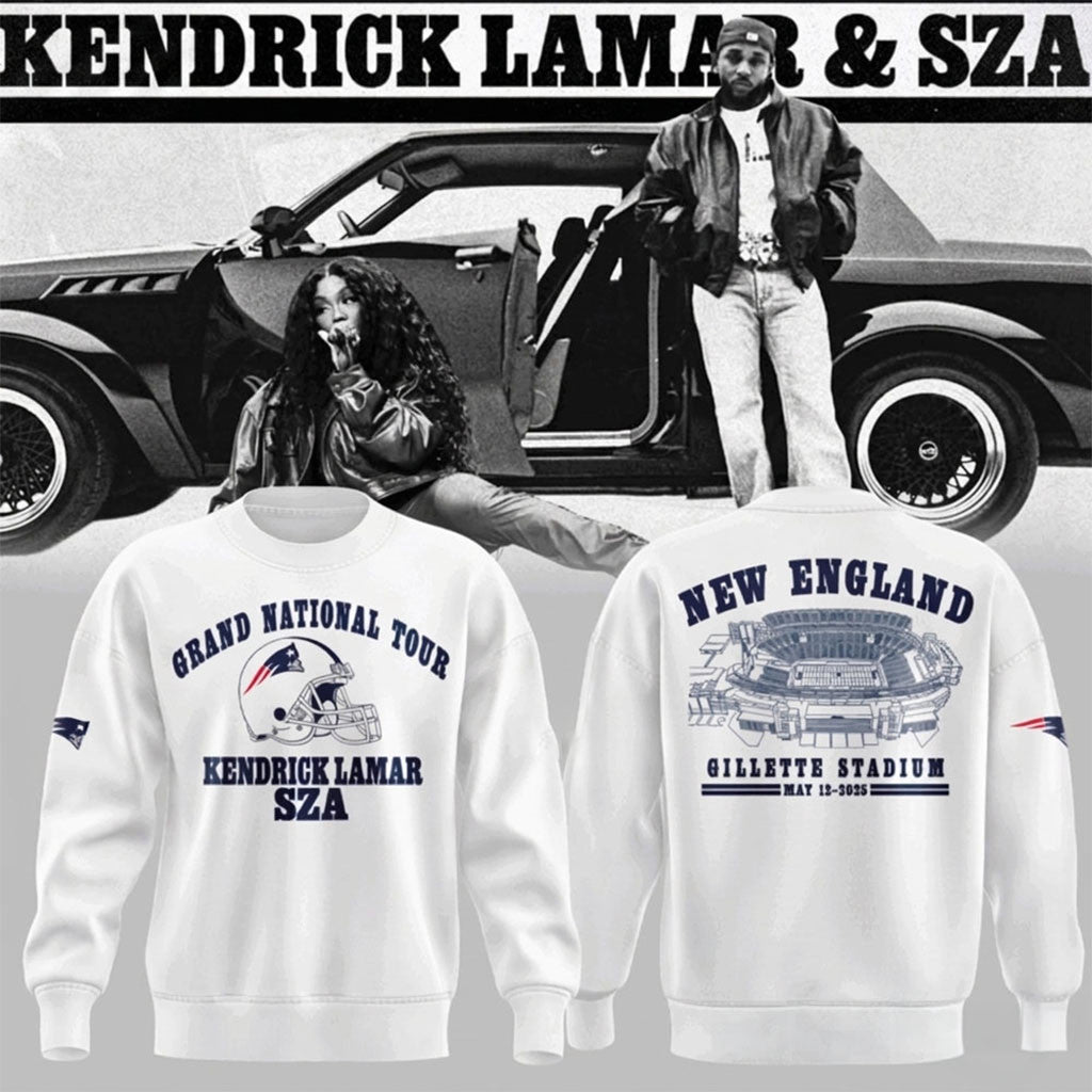 Kendrick Lamar At Gillette Stadium New England Grand National Tour 2026 Sweatshirt Fan Merch - Merchluma