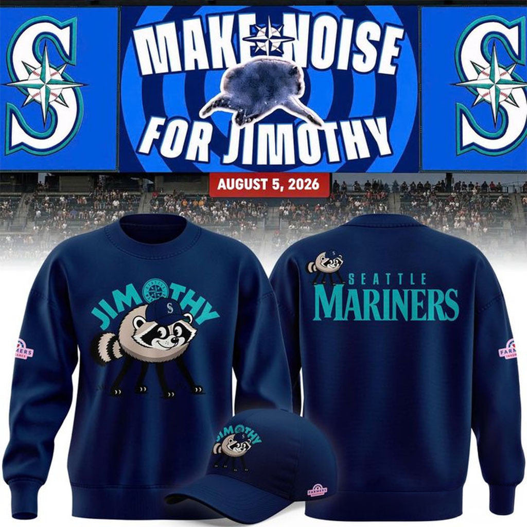 Seattle Mariners X Jimothy Night Special Edition Sweatshirt Jimothy Funny Meme Apparel - Merchluma