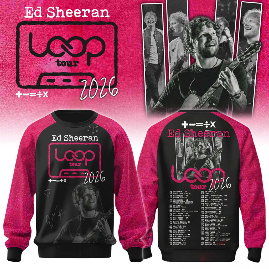 Ed Sheeran Tour 2026 Sweatshirt Ed Sheeran Loop Tour Merch Cool Gifts For Music Lovers - Merchluma