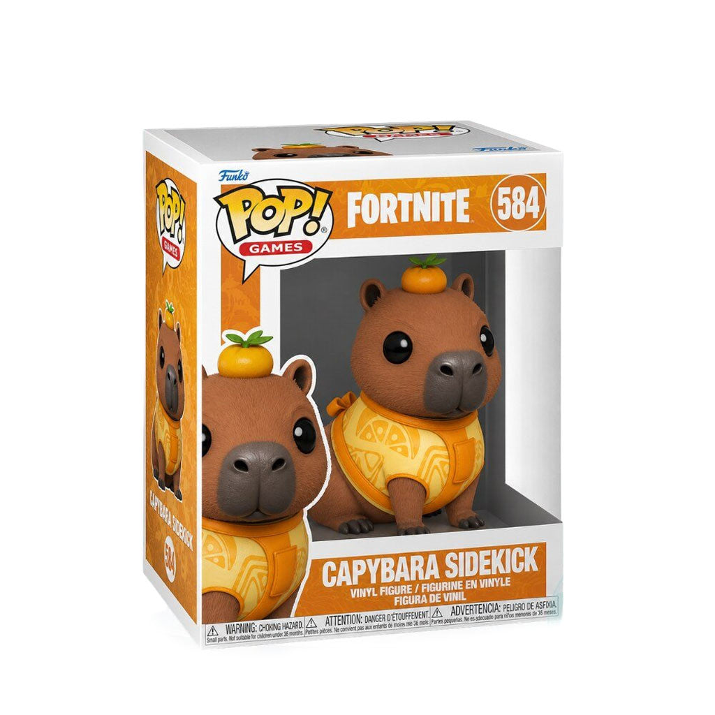 Fortnite Capybara Sidekick Orange Funko Pop 2026 Fortnite Merch Cute Gift For Brothers - Merchluma