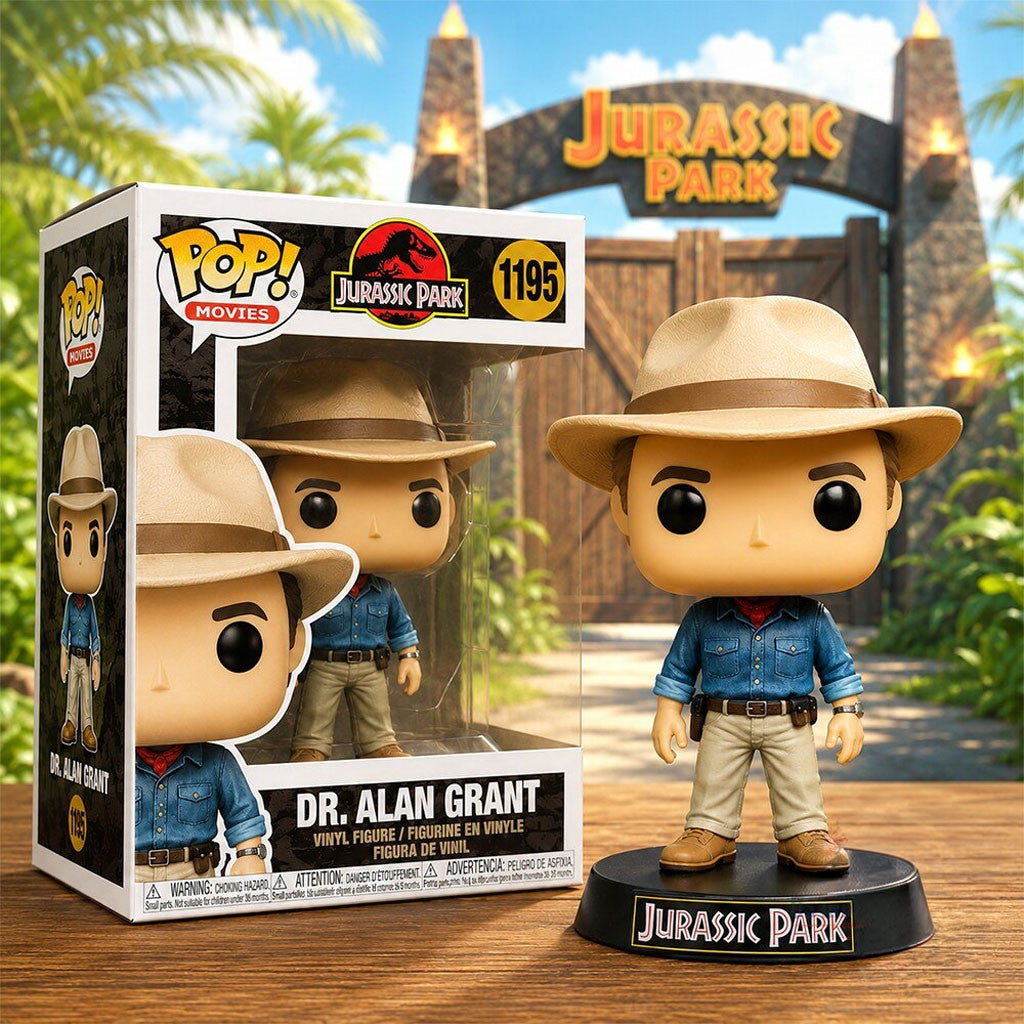 Sam Neill Jurassic Park Dr Alan Grant Memorial Funko Pop Sam Neill Remembrance Merch - Merchluma