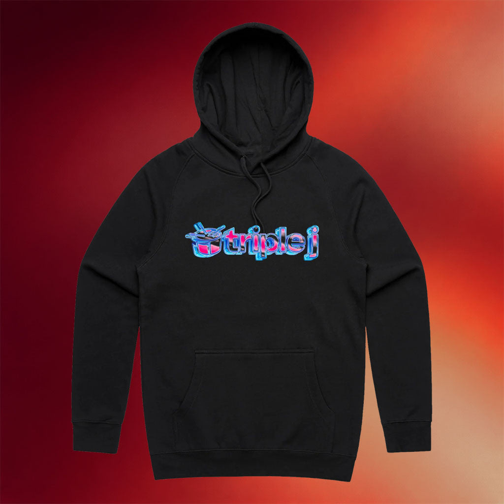 Triple J Merch 2026 Neon Logo Hoodie Triple J Hoodie Best Gift For Brothers - Merchluma