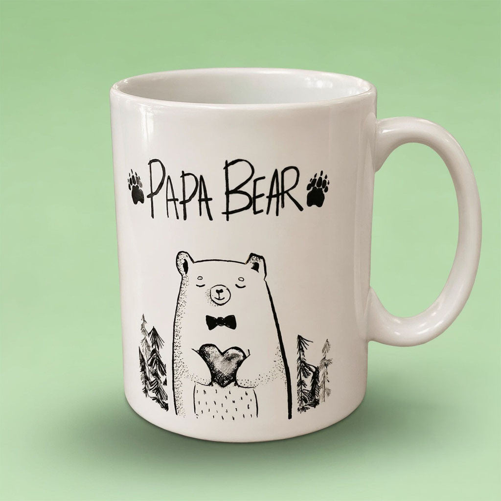 Justin Bieber Papa Bear Coffee Mug Justin Bieber Merch Best Gift For Son - Merchluma