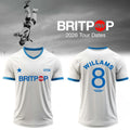 Robbie Williams BRITPOP 2026 Tour T-Shirt Robbie Williams Merch Gift Idea For Music Lovers - Merchluma