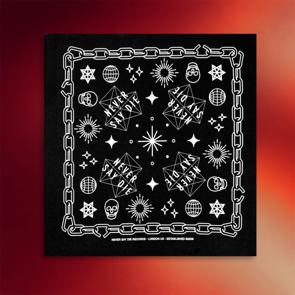 KT8 Merch Never Say Die Bandana 2026 Never Say Die Records Merch Gift For Music Lovers - Merchluma