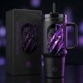Black Panther Toussaint Prince T'Challa II Claw Mark Tumbler Black Panther Merch Gift For Him - Merchluma