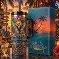 Jimmy Buffett Thank You For The Memories Tumbler Margaritaville Forever Jimmy Buffett Merch - Merchluma