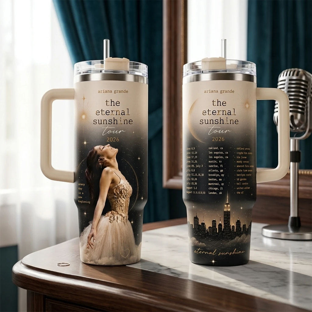 Ariana Grande The Eternal Sunshine Tour 2026 Commemorative Tumbler Ariana Grande Merch Gifts - Merchluma