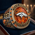 Denver Broncos 3X Championship Orange Crush Ring Denver Broncos Merch Gift For Football Fans - Merchluma