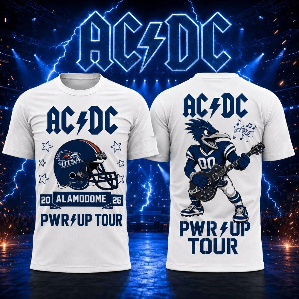 ACDC Merch 2026 ACDC San Antonio TX Concert Shirt Power Up Tour Merch Rock Concert Outfits - Merchluma