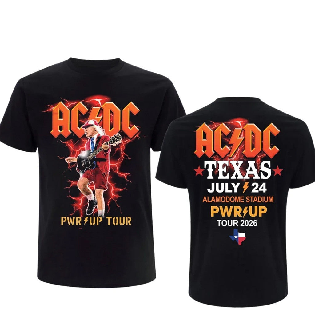 AC DC Merch ACDC Concert Shirt San Antonio TX Power Up World Tour July 24 2026 Tee Gift For Fan - Merchluma