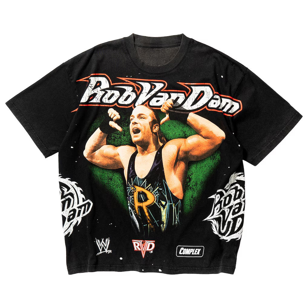 WWE Merch 2026 Complex X WWE Black Rob Van Dam T-Shirt Gift Ideas For Wrestlers - Merchluma