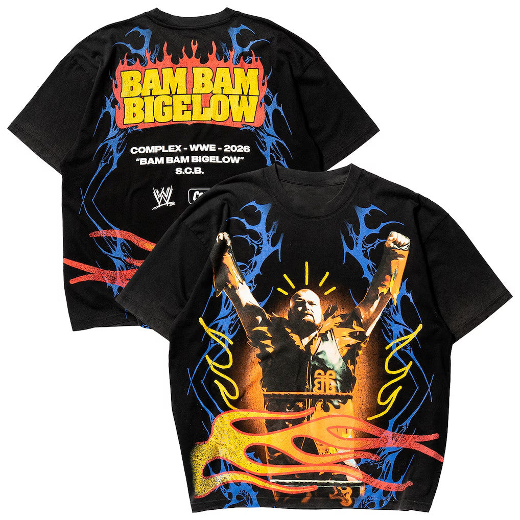 WWE Merch 2026 Complex X WWE Black Bam Bam Bigelow T-Shirt Best Gift For Husband - Merchluma