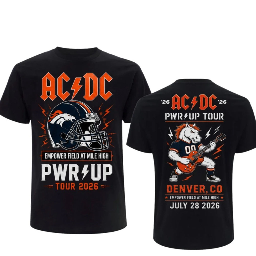 AC DC Merch ACDC Denver Concert Shirt 2026 Power Up Tour Heavy Metal Rock Merch Best Fan Gifts - Merchluma