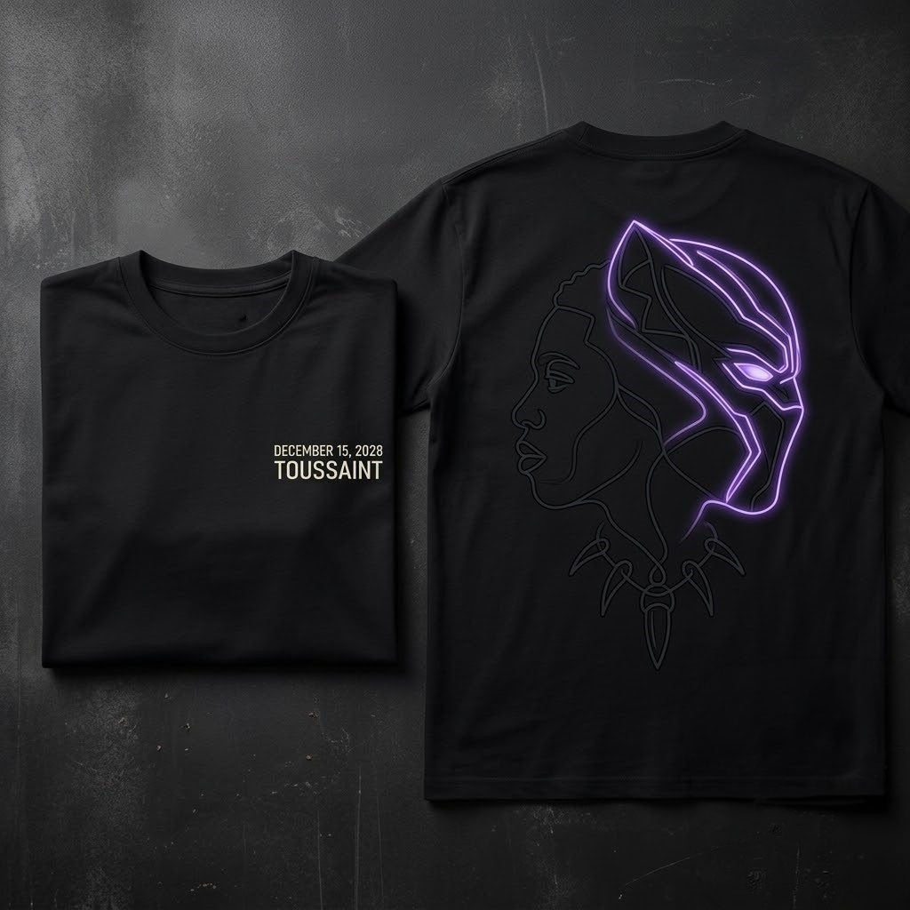 Black Panther Toussaint December 15 2028 T-Shirt Black Panther Merch Best Gift For Marvel Fans - Merchluma