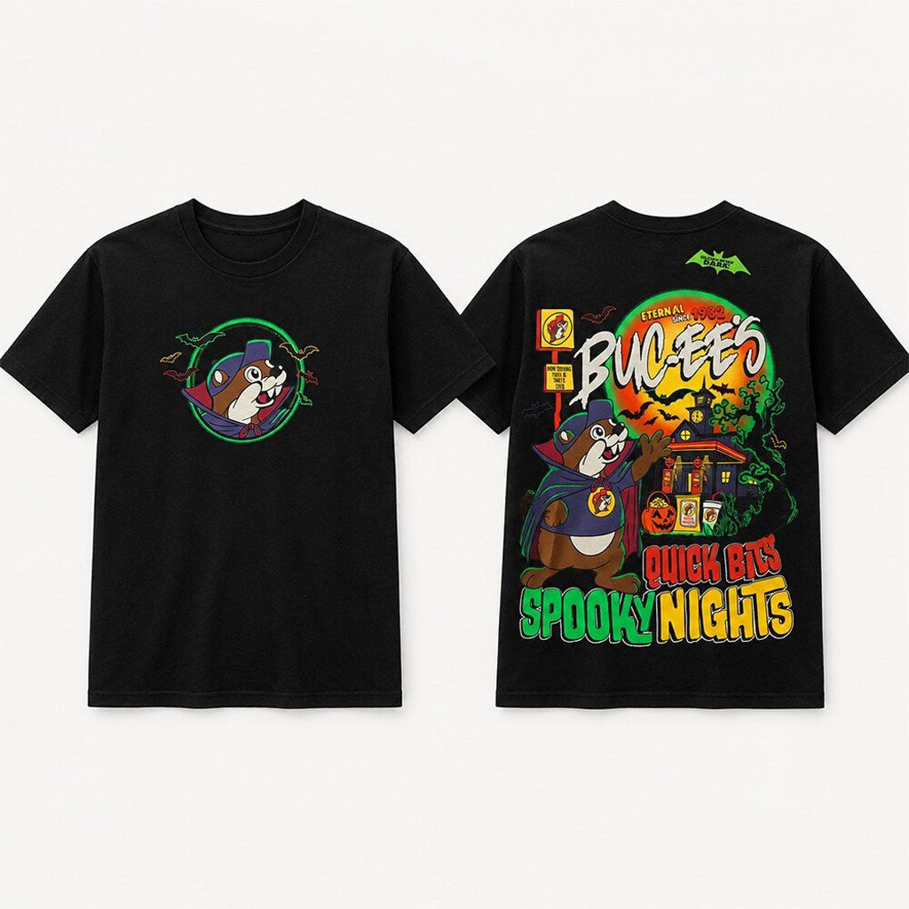 Buc-Ee's Quick Bits Spooky Nights Halloween T-Shirt Buc-Ee's Merch Best Halloween Gifts - Merchluma